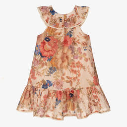 Zimmermann-Girls Pink Floral Cotton Dress | Childrensalon Outlet