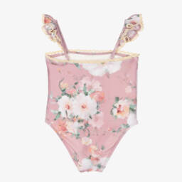 Zimmermann-Girls Rosy Ruffle Floral Swimwear | Childrensalon Outlet