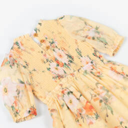 Zimmermann-فستان بناتي مشرق بنقشة الأزهار من قماش الفوال | Childrensalon Outlet
