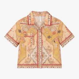 Zimmermann-Girls Vibrant Cotton Print Blouse | Childrensalon Outlet