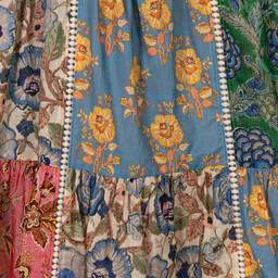 Zimmermann-Teen Girls Blue Floral Cotton Dress | Childrensalon Outlet