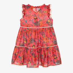 Zimmermann-Teen Girls Pink Floral Cotton Dress | Childrensalon Outlet