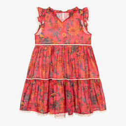 Zimmermann-Teen Girls Pink Floral Cotton Dress | Childrensalon Outlet