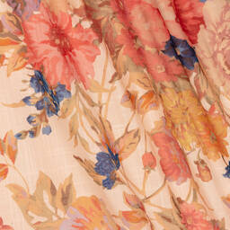 Zimmermann-Teen Girls Pink Floral Cotton Dress | Childrensalon Outlet