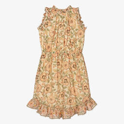 Zimmermann-Розовое хлопковое платье с цветами для подростков | Childrensalon Outlet