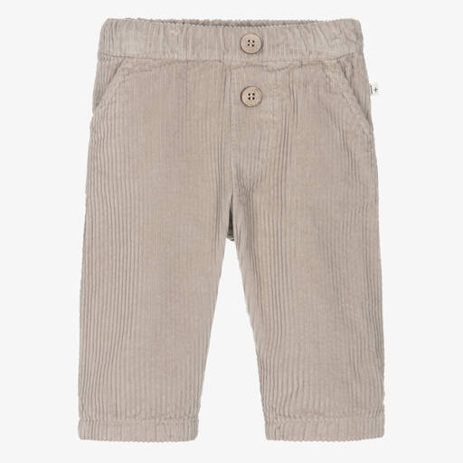 1 + in the family-Beige Cotton Corduroy Trousers | Childrensalon Outlet