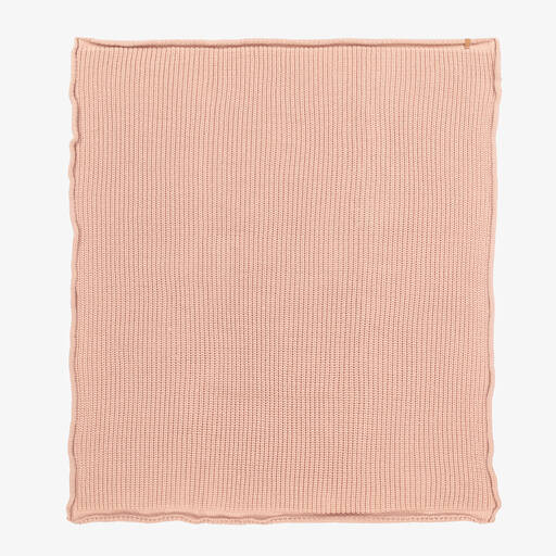 1 + in the family-Blush Pink Knitted Blanket (92cm) | Childrensalon Outlet
