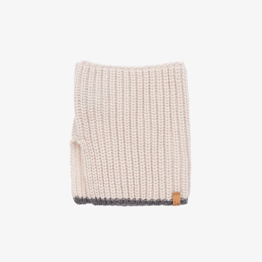 1 + in the family-Boys Beige Wool Blend Snood | Childrensalon Outlet