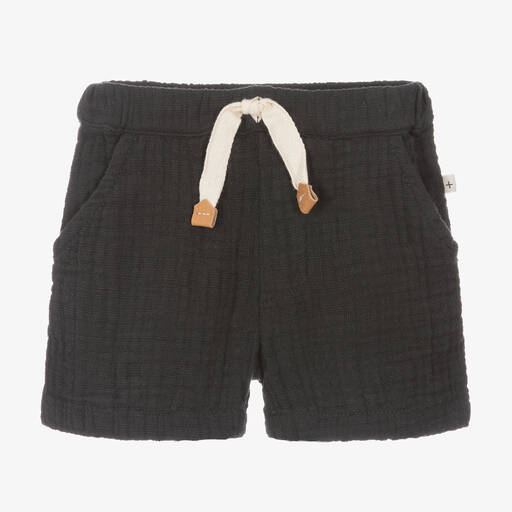 1 + in the family-Boys Charcoal Grey Cotton Shorts | Childrensalon Outlet