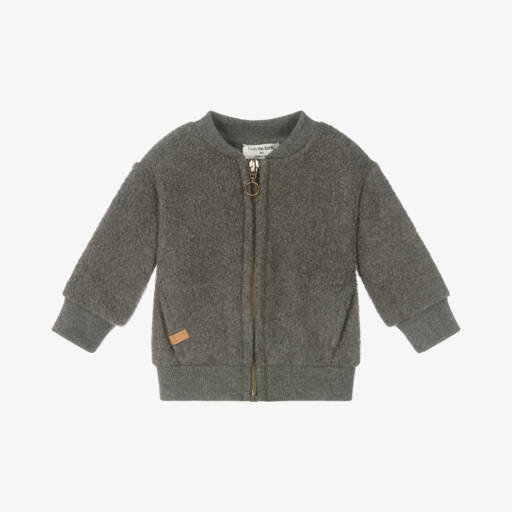 1 + in the family-Boys Charcoal Zip Fleece Jacket | Childrensalon Outlet