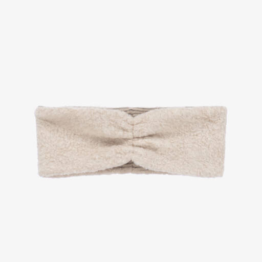 1 + in the family-Girls Cream Fleece Hairband | Childrensalon Outlet