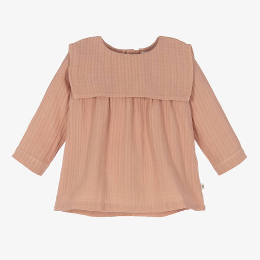 1 + in the family-Girls Pink Muslin Dress | Childrensalon Outlet