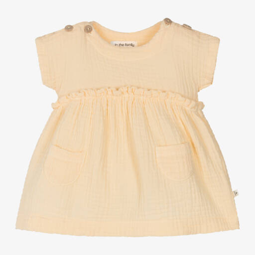 1 + in the family-Girls Sunny Muslin Cotton Dress | Childrensalon Outlet