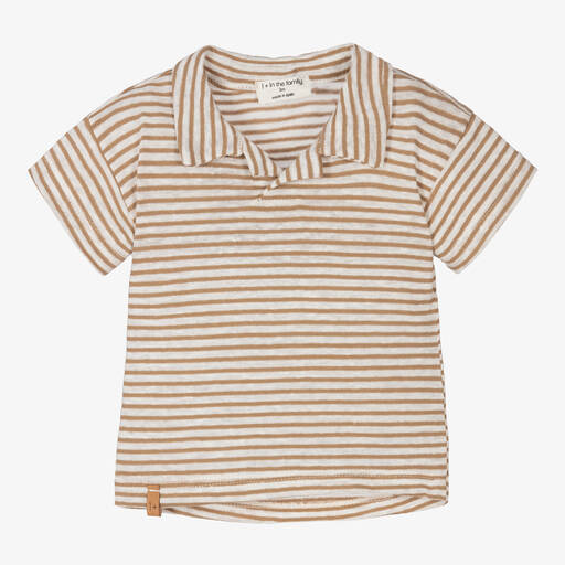 1 + in the family-Ivory & Beige Striped Top | Childrensalon Outlet