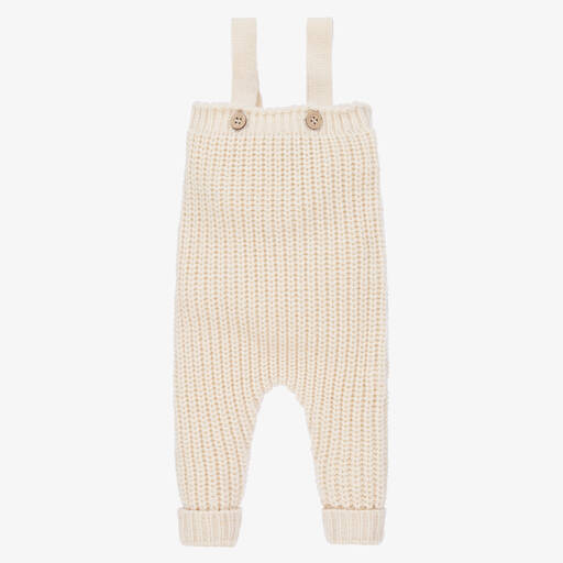 1 + in the family-Ivory Knitted Baby Trousers | Childrensalon Outlet