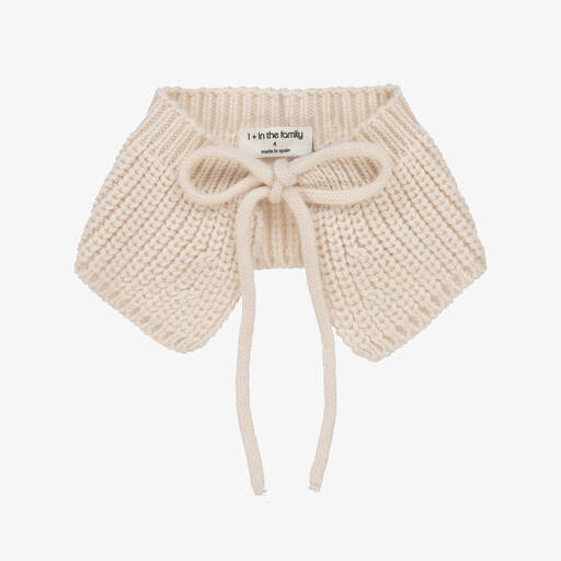 1 + in the family-Ivory Knitted Collar | Childrensalon Outlet