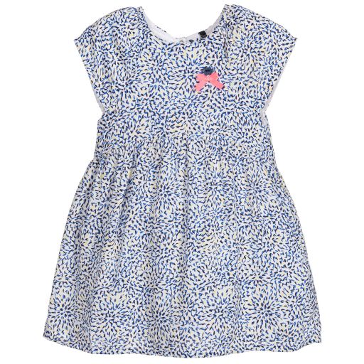 3Pommes-Girls Blue Viscose Dress | Childrensalon Outlet