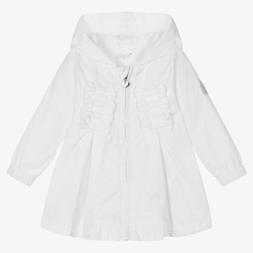 A Dee-Baby Girls White Coat | Childrensalon Outlet