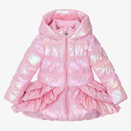 A Dee-Розовый пуховик с перламутровым отливом | Childrensalon Outlet