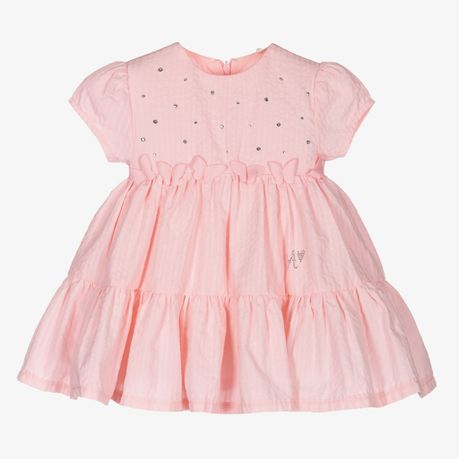 A Dee-Girls Pink Cotton Dress Set | Childrensalon Outlet