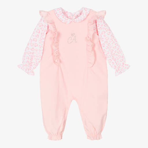 A Dee-Розовый топ и полукомбинезон из хлопка для девочек | Childrensalon Outlet