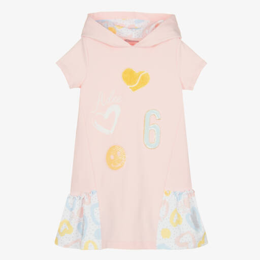 A Dee-Розовое платье из хлопкового джерси | Childrensalon Outlet