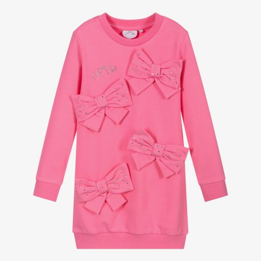 A Dee-Розовое платье-свитшот для девочек | Childrensalon Outlet