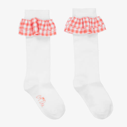 A Dee-Бело-розовые гольфы для девочек | Childrensalon Outlet