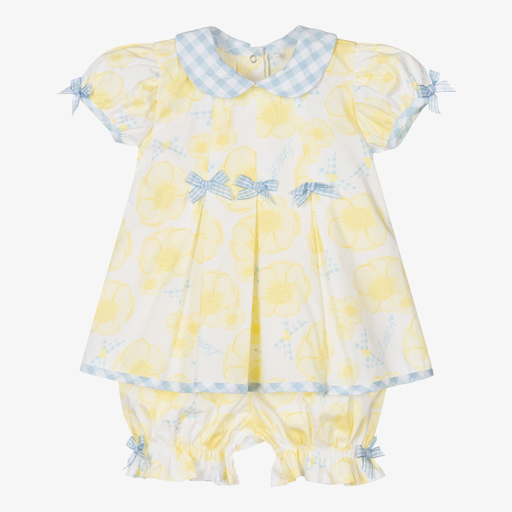 A Dee-Желтое платье и трусики из хлопка для девочек | Childrensalon Outlet