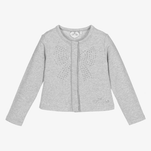 A Dee-Grey Cotton Jersey Jacket | Childrensalon Outlet