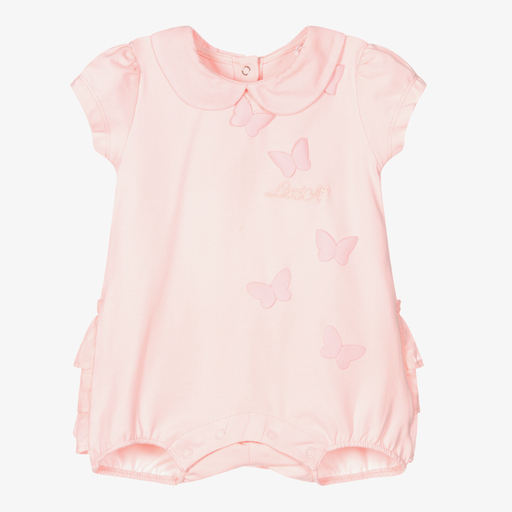 A Dee-Pink Butterfly Baby Shortie | Childrensalon Outlet