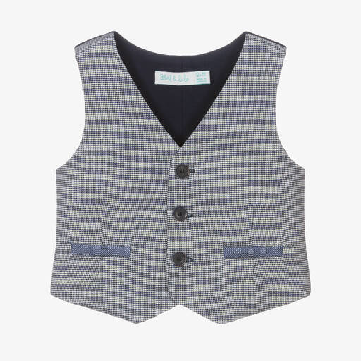 Abel & Lula-Gilet bleu garçon | Childrensalon Outlet