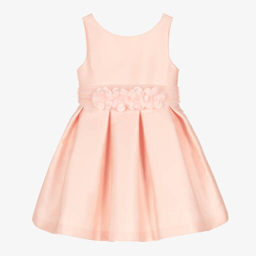 Abel & Lula-Girls Pink Satin Dress | Childrensalon Outlet