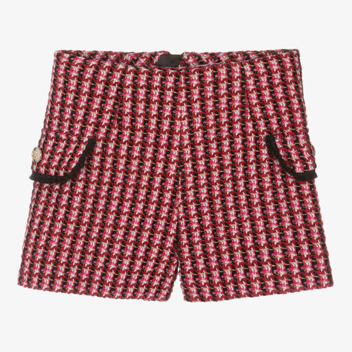 Abel & Lula-Tweed-Shorts in Rot und Pink für Mädchen | Childrensalon Outlet