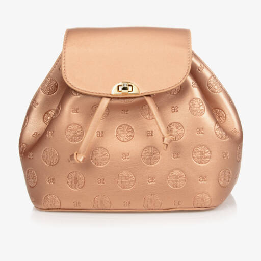Abel & Lula-Girls Rose Gold Backpack (21cm) | Childrensalon Outlet