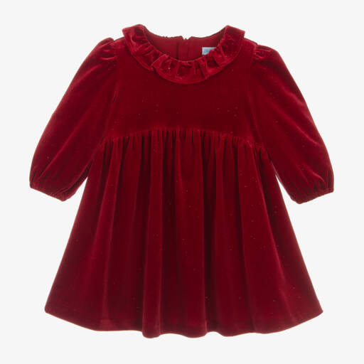 Abel & Lula-Girls Velvet Glitter Dress | Childrensalon Outlet