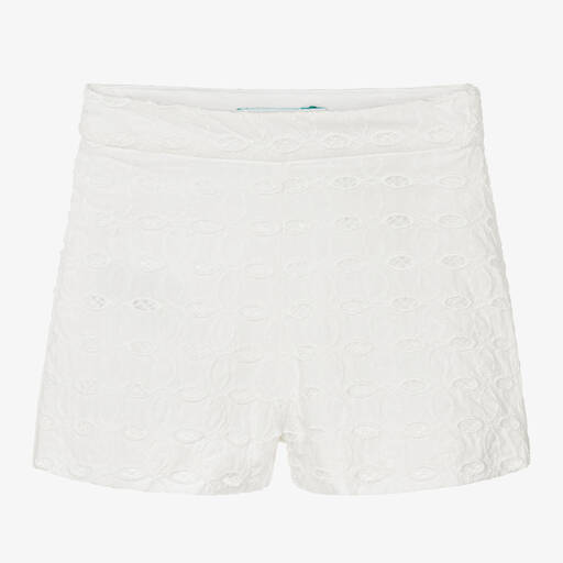 Abel & Lula-Short blanc en coton brodé fille | Childrensalon Outlet