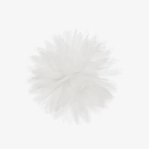 Abel & Lula-Girls White Flower Hair Clip (12cm) | Childrensalon Outlet