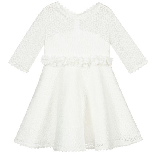 Abel & Lula-White Lace Flower Dress | Childrensalon Outlet
