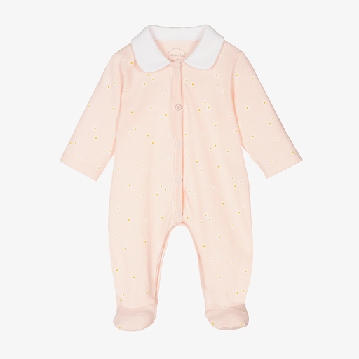 Absorba-Baby Girls Pink Daisy Babygrow | Childrensalon Outlet