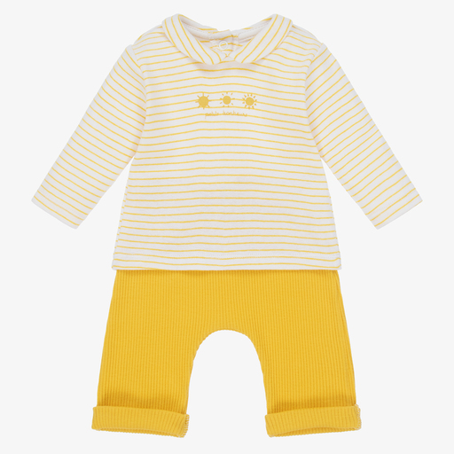 Absorba-Baby Yellow Trousers Set | Childrensalon Outlet