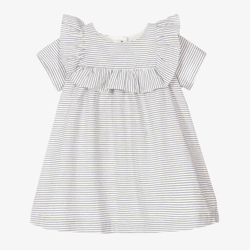 Absorba-Blue Stripe Baby Dress Set | Childrensalon Outlet