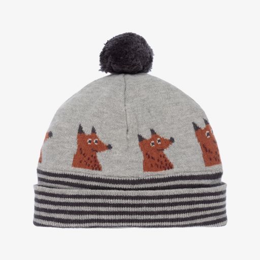 Absorba-Boys Grey Wolf Knitted Hat | Childrensalon Outlet