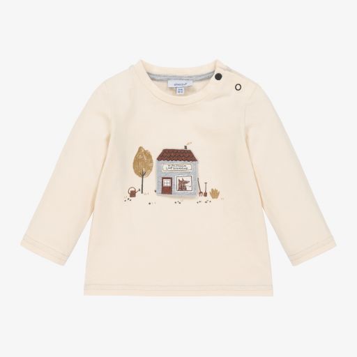 Absorba-Кремовый хлопковый топ для мальчиков | Childrensalon Outlet