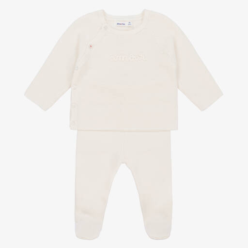 Absorba-Boys Ivory Knit 2-Piece Set | Childrensalon Outlet