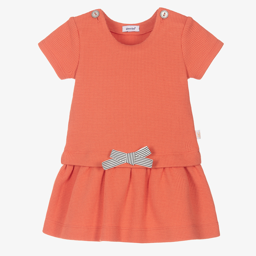 Absorba-Girls Orange Cotton Dress | Childrensalon Outlet