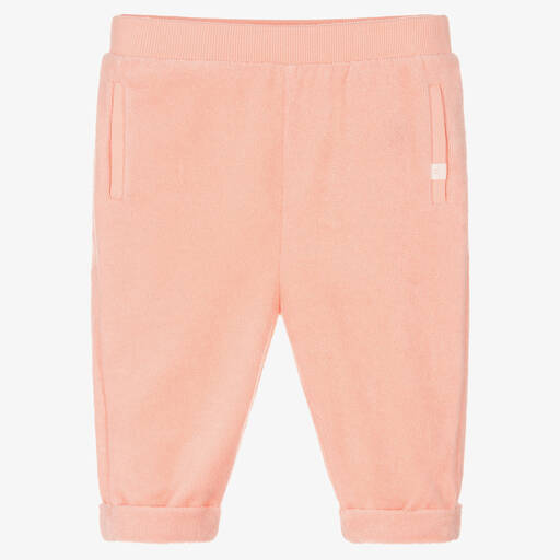 Absorba-Girls Pink Cotton Towelling Trousers | Childrensalon Outlet