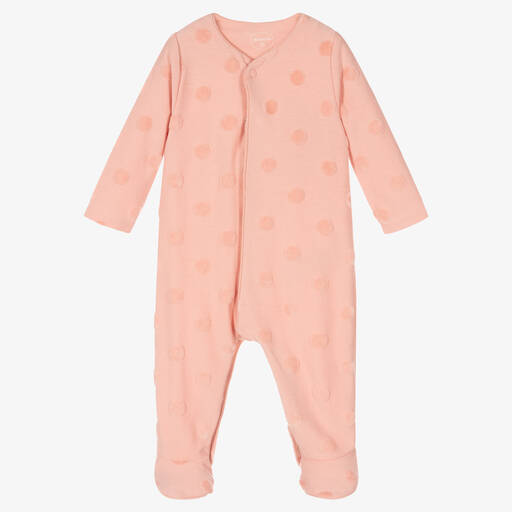 Absorba-Розовый комбинезон из хлопка и велюра в горошек | Childrensalon Outlet