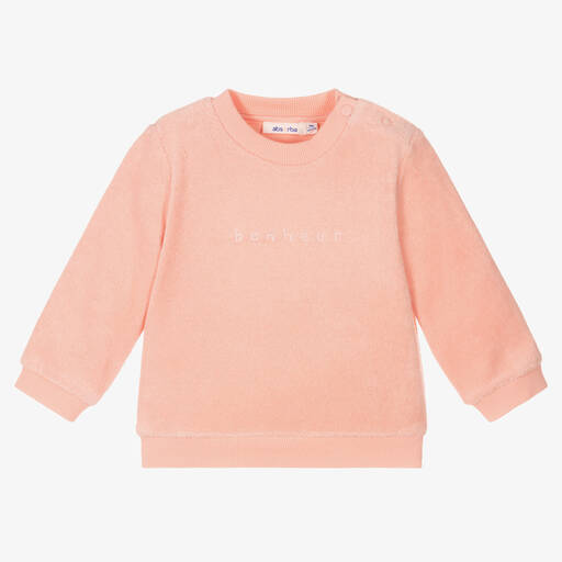 Absorba-Rosa Frottee-Sweatshirt für Mädchen | Childrensalon Outlet