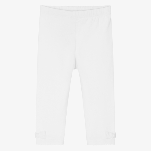 Absorba-Legging blanc en coton Fille | Childrensalon Outlet